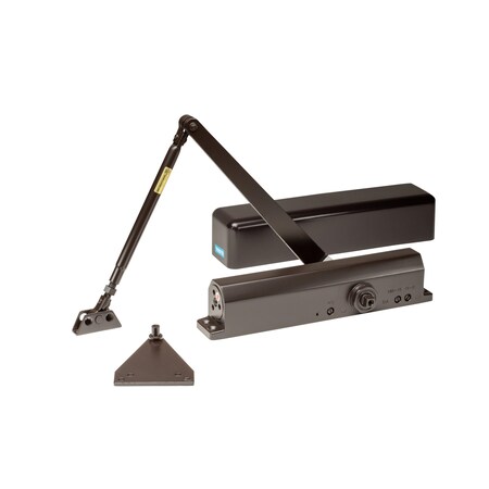 Commercial Full Cover Door Closer In Duranodic With Adjustable Spring Tension - Sizes 2-6